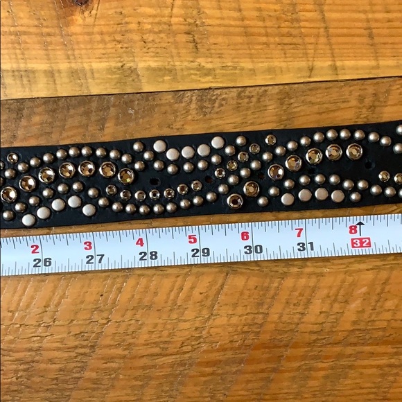 Beautiful Leatherock embellished leather belt M - Picture 8 of 8